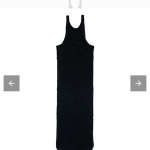 MIKOH KNIT BLACK LONG DRESS SIZE 1 (small)